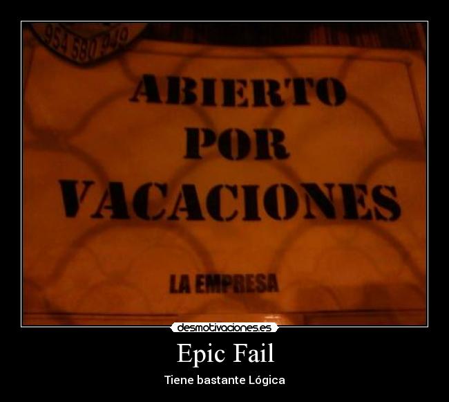 Epic Fail - 
