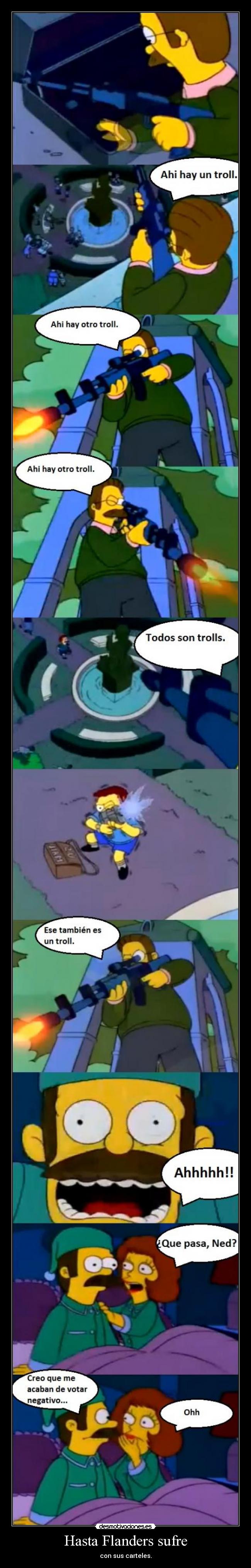 carteles simpsons desmtoivacion trolls desmotivaciones