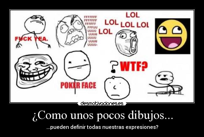 ¿Como unos pocos dibujos... - ...pueden definir todas nuestras expresiones?