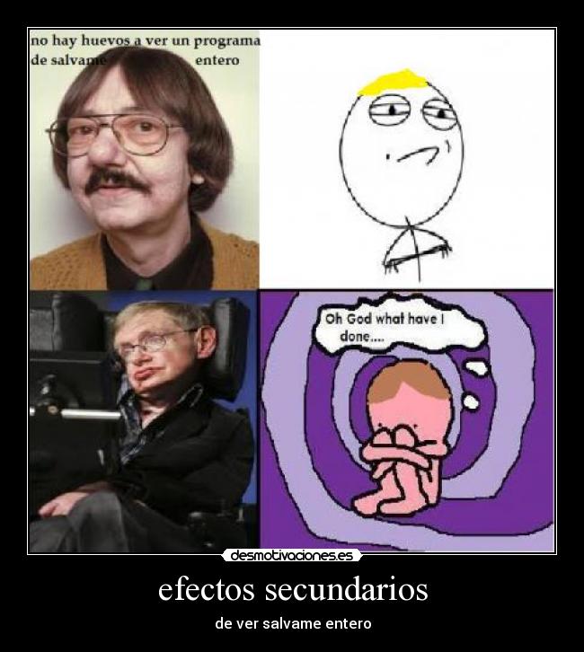 efectos secundarios -