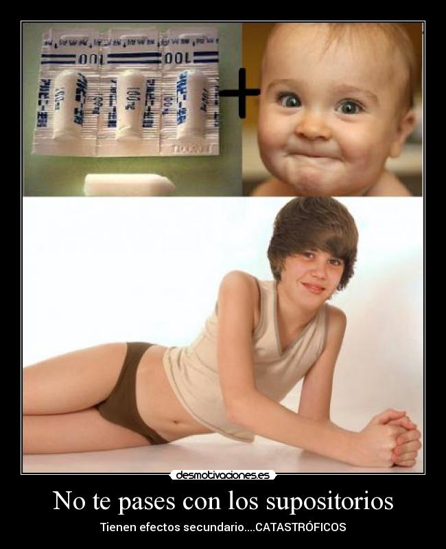 No te pases con los supositorios -