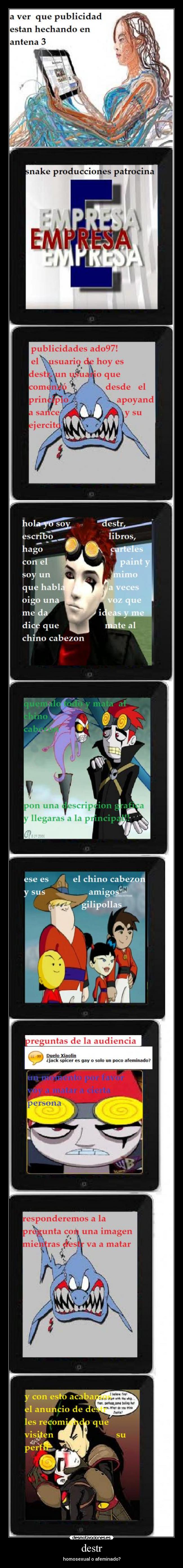 destr - homosexual o afeminado?