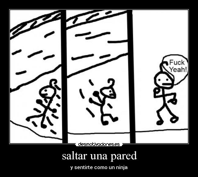 saltar una pared - y sentirte como un ninja