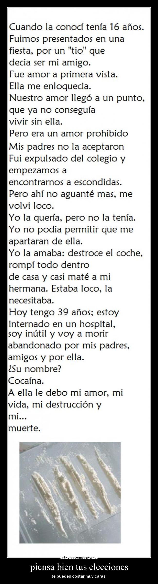 piensa bien tus elecciones - 