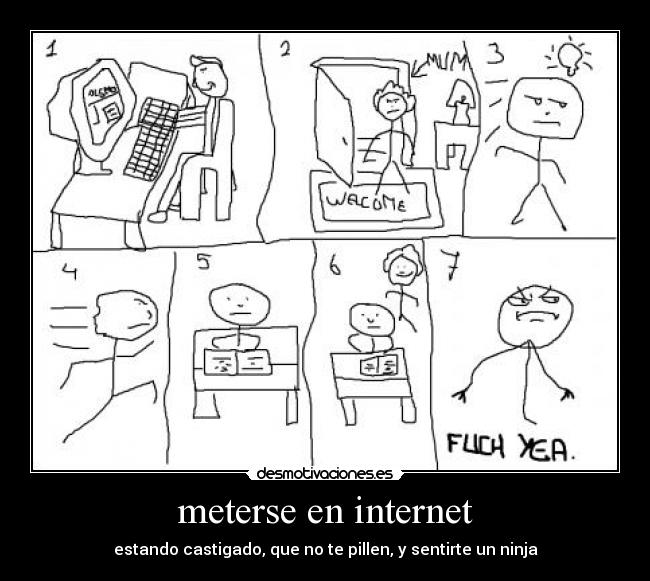 carteles internet ninja desmotivaciones