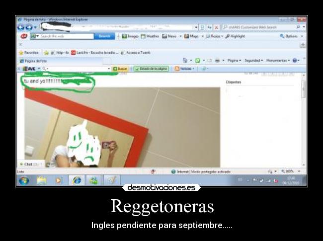 Reggetoneras - Ingles pendiente para septiembre.....