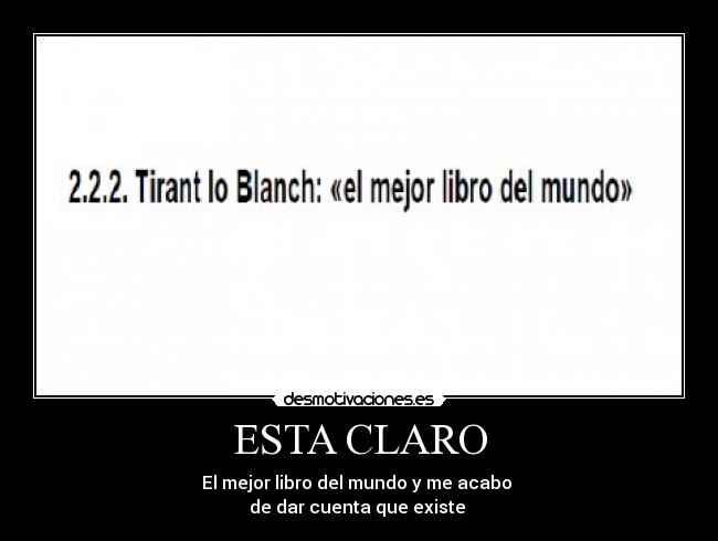 ESTA CLARO -