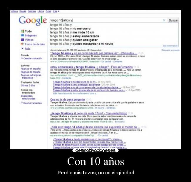 Con 10 años -
