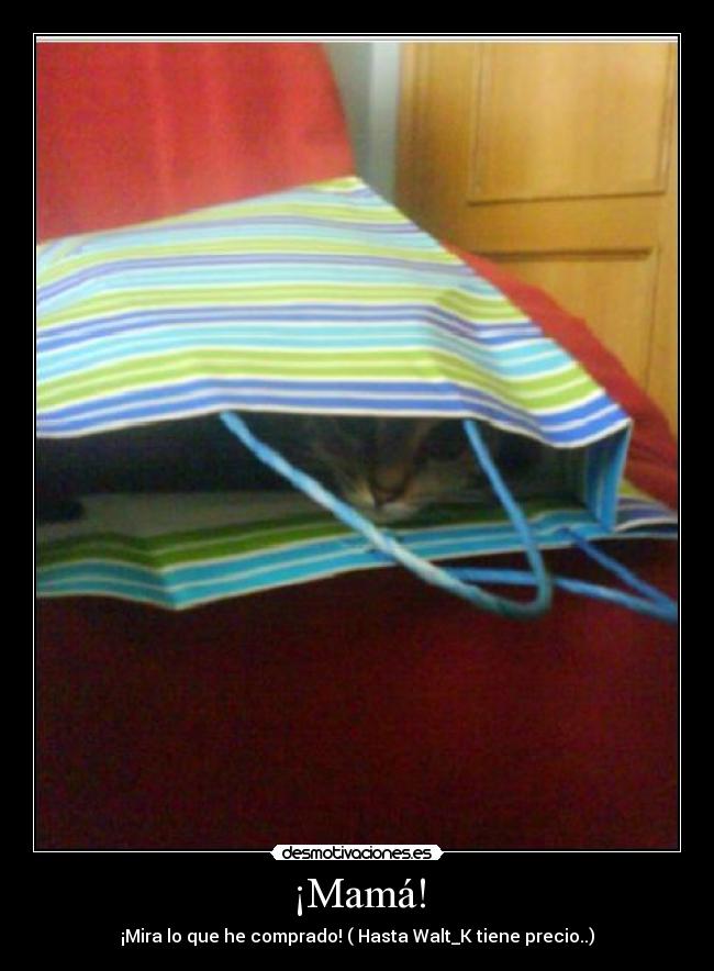 ¡Mamá! - ¡Mira lo que he comprado! ( Hasta Walt_K tiene precio..)
