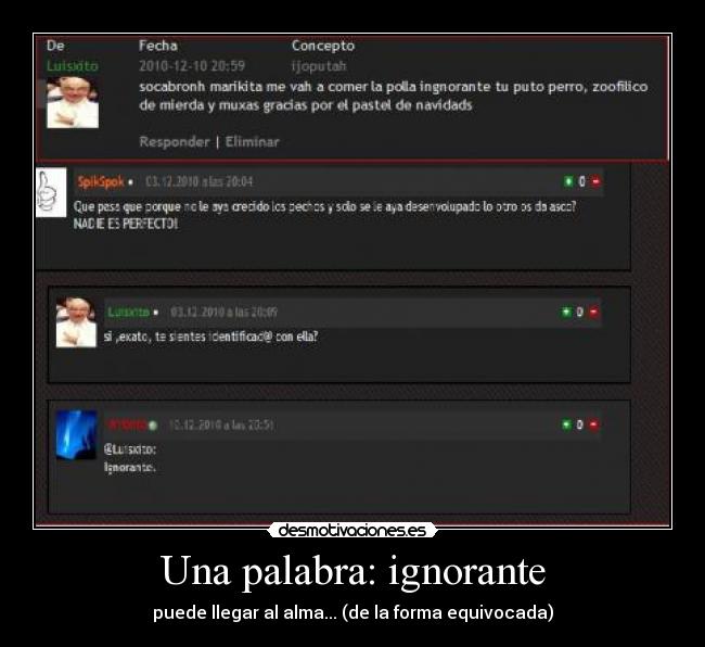 carteles una palabra ignorante puede llegar alma desmotivaciones