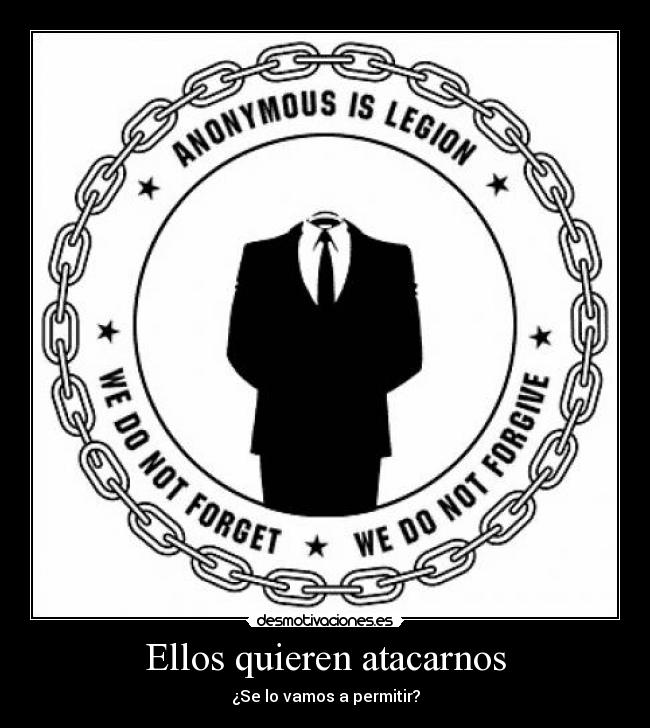 carteles anonymous 4chan ataquer desmotivaciones