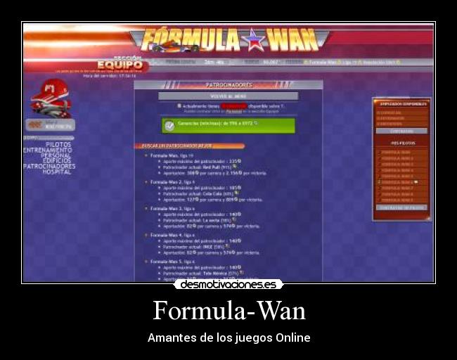 Formula-Wan - Amantes de los juegos Online