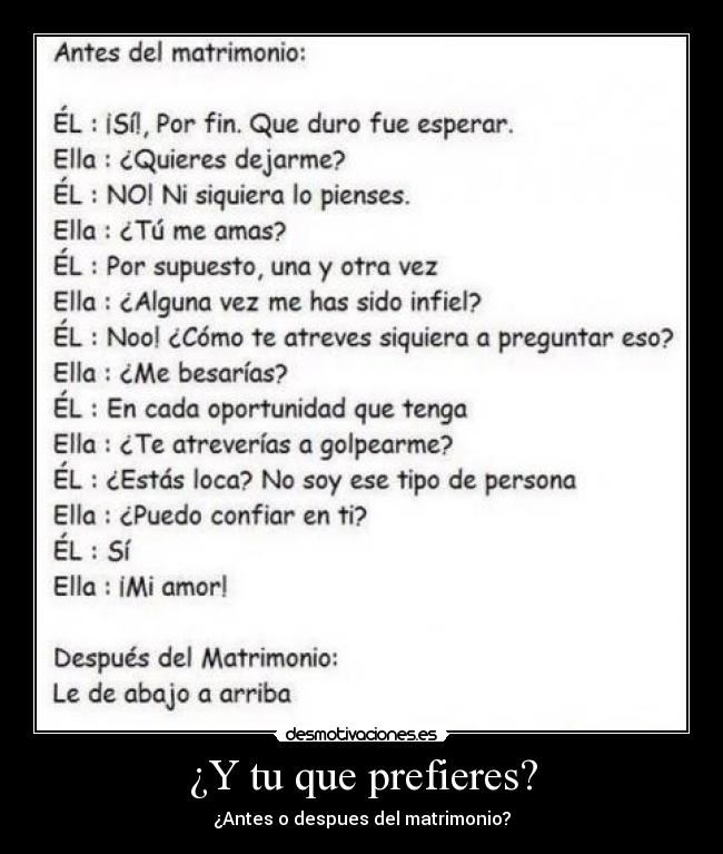 ¿Y tu que prefieres? - 