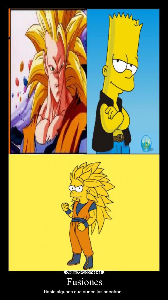 carteles son goku dragon ballbart desmotivaciones