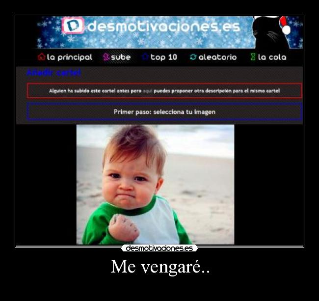 Me vengaré.. -