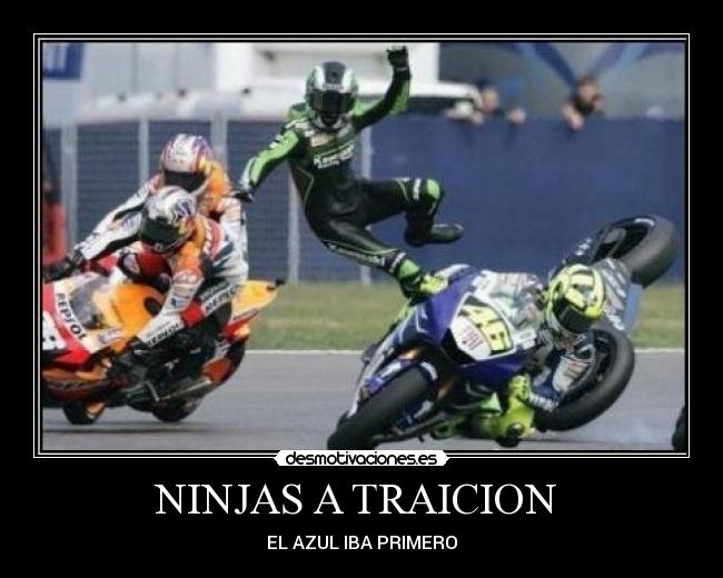 NINJAS A TRAICION  - EL AZUL IBA PRIMERO