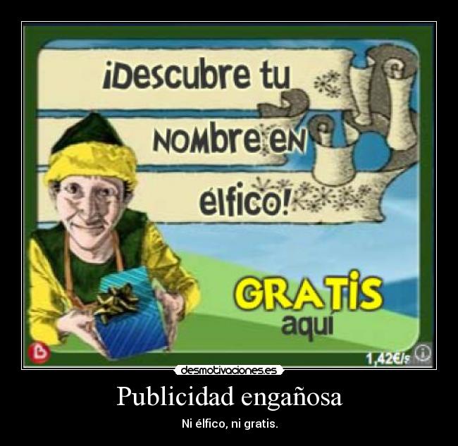 Publicidad engañosa -