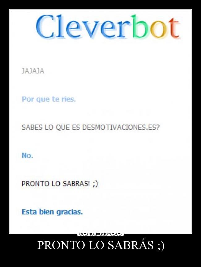 PRONTO LO SABRÁS ;) - 