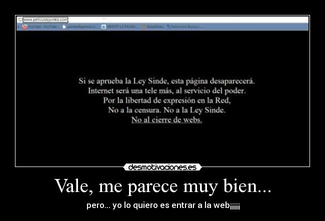 Vale, me parece muy bien... - pero... yo lo quiero es entrar a la web¡¡¡¡¡