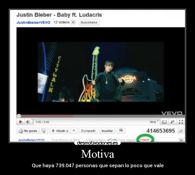 Motiva - Que haya 739.047 personas que sepan lo poco que vale