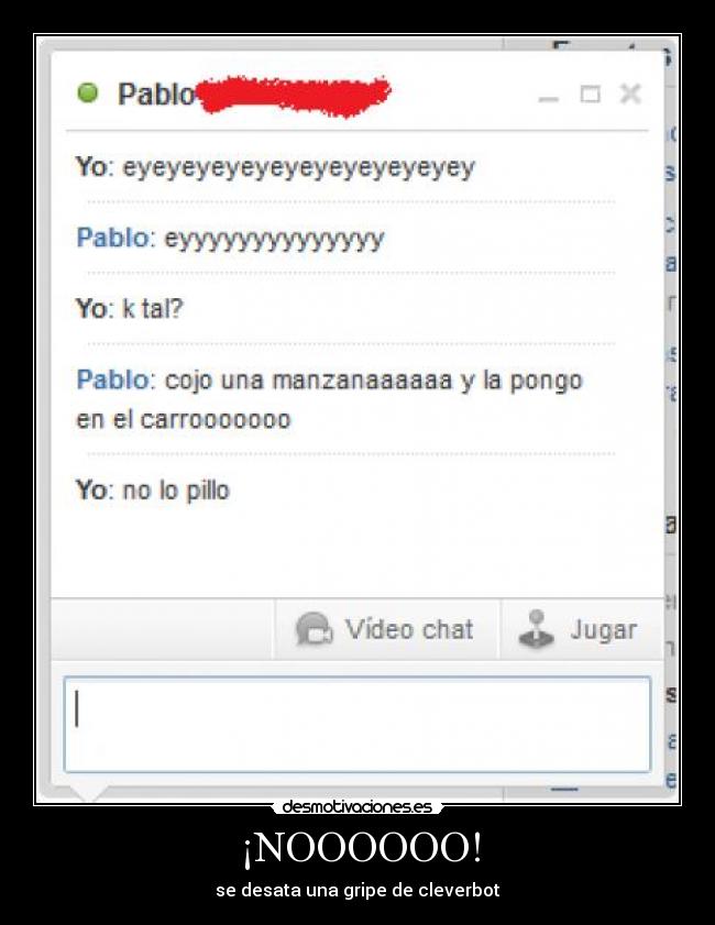 ¡NOOOOOO! - se desata una gripe de cleverbot