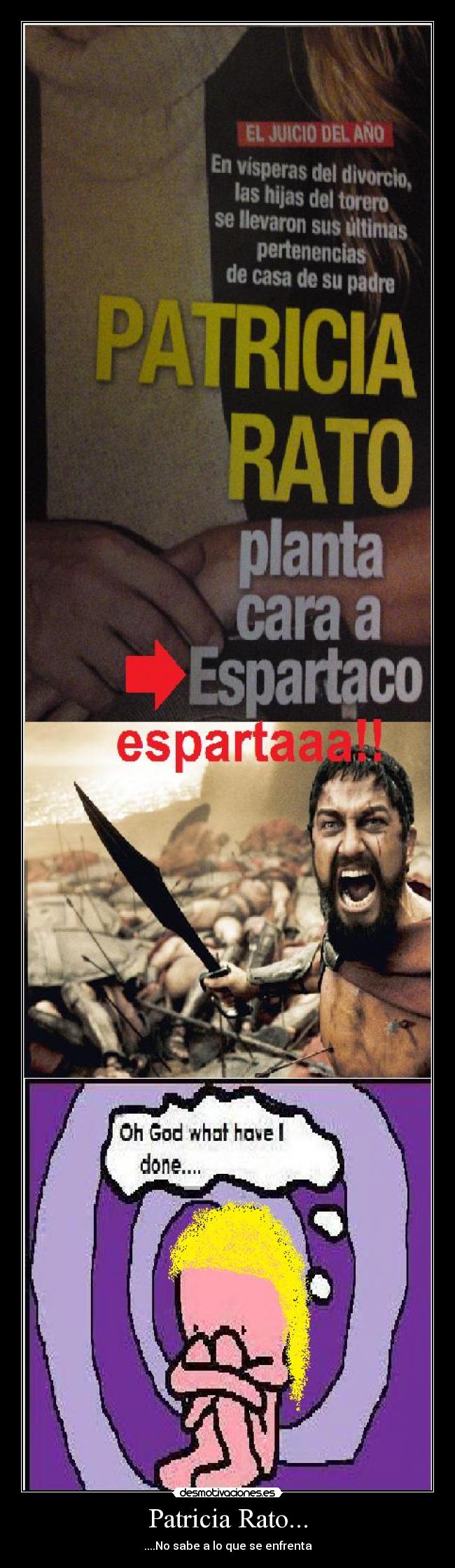 carteles esparta espartaco patricia rato desmotivaciones