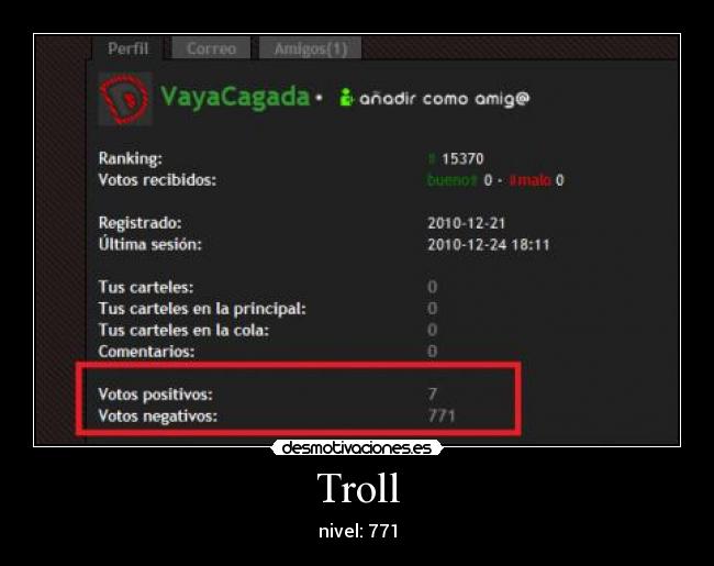 carteles trolls que votan negativo descubren mis carteles desmotivaciones