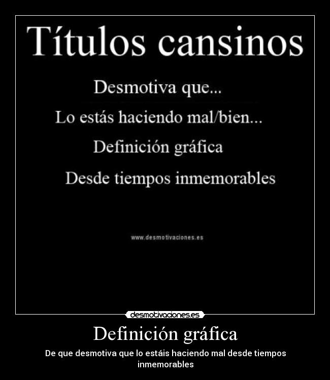 carteles titulos cansinos desmotivaciones