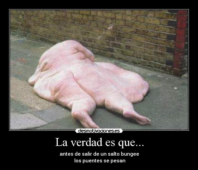 La verdad es que... -