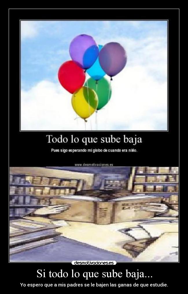 Si todo lo que sube baja... - 