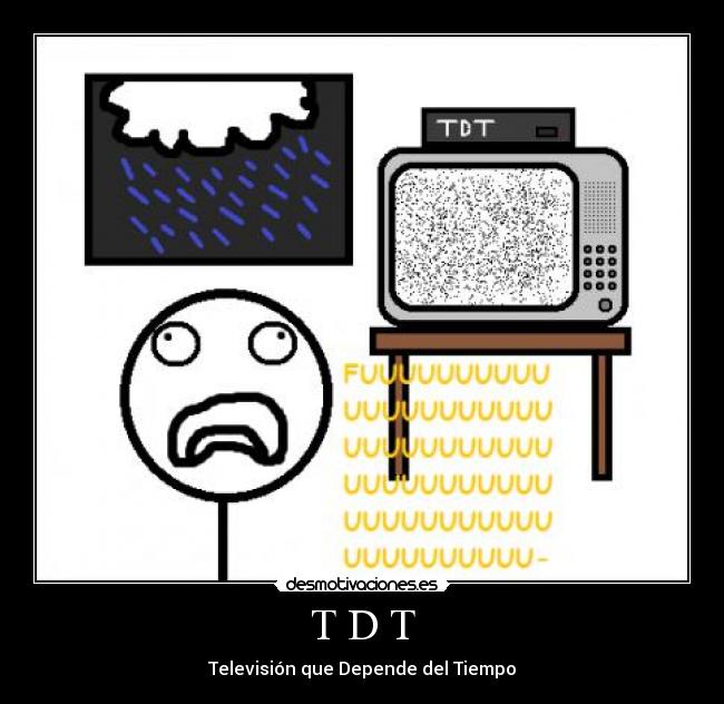 carteles tdt television que depende del tiempo atmosferico sin senal zagan desmotivaciones