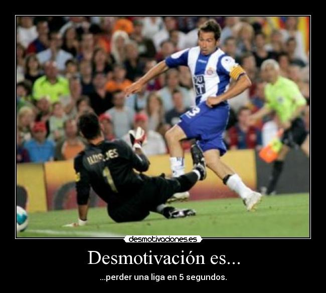 Desmotivación es... - ...perder una liga en 5 segundos.