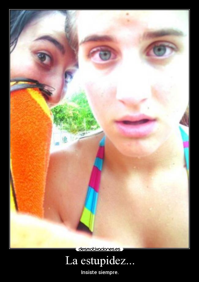 La estupidez... -