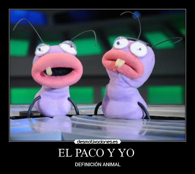 EL PACO Y YO  - DEFINICIÓN ANIMAL