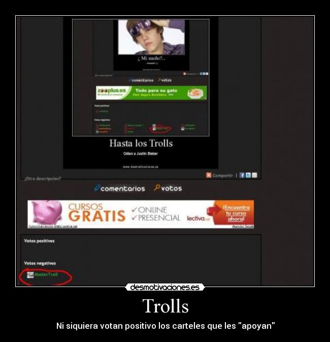 Trolls - Ni siquiera votan positivo los carteles que les apoyan