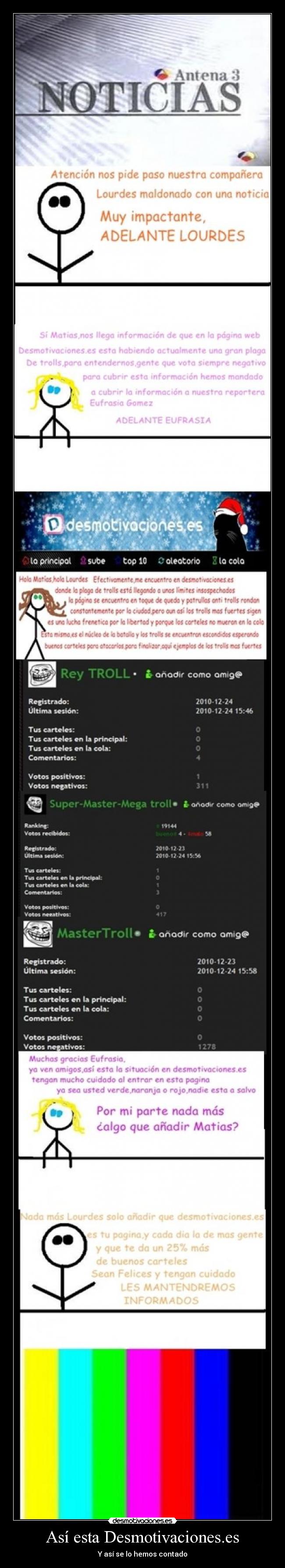 Así esta Desmotivaciones.es - Y así se lo hemos contado