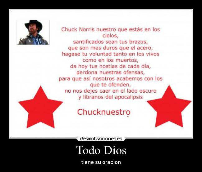Todo Dios - tiene su oracion