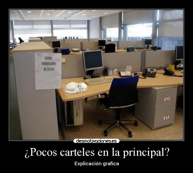 ¿Pocos carteles en la principal? - Explicación grafica