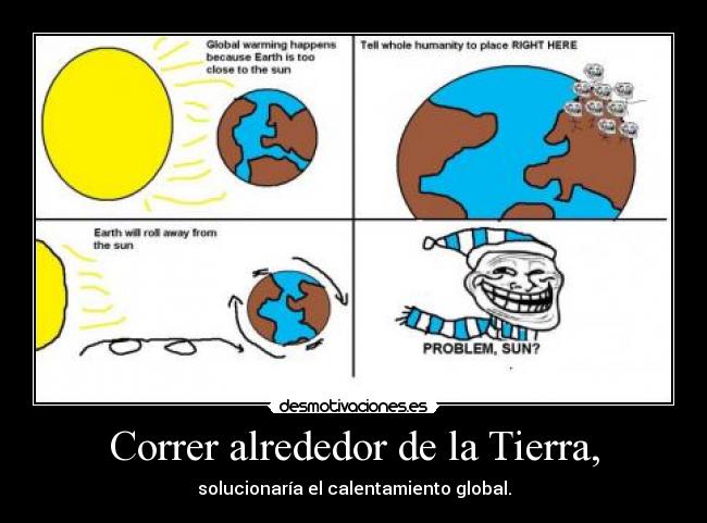carteles trollface calentamiento global desmotivaciones