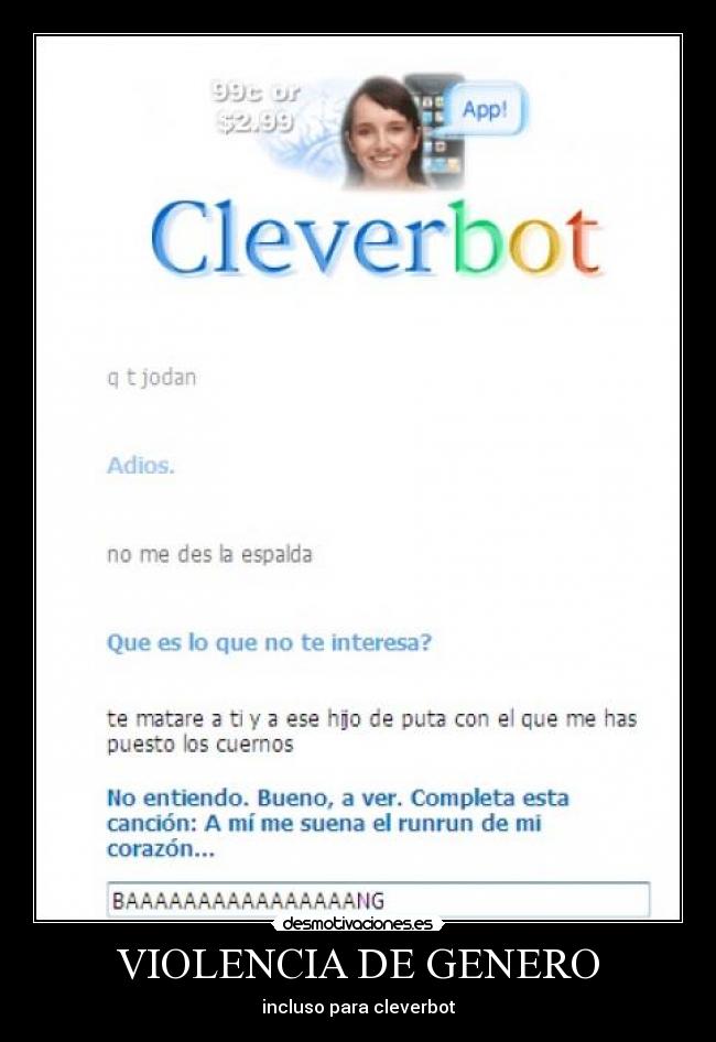 VIOLENCIA DE GENERO - incluso para cleverbot