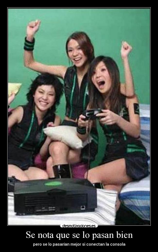 Se nota que se lo pasan bien - pero se lo pasarían mejor si conectan la consola
