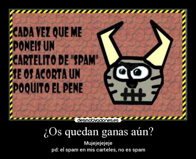 carteles sanceporro spam pene desmotivaciones