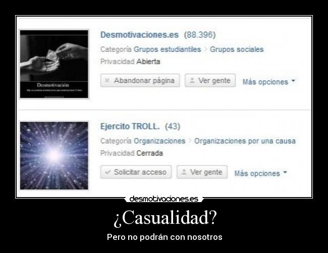 ¿Casualidad? -