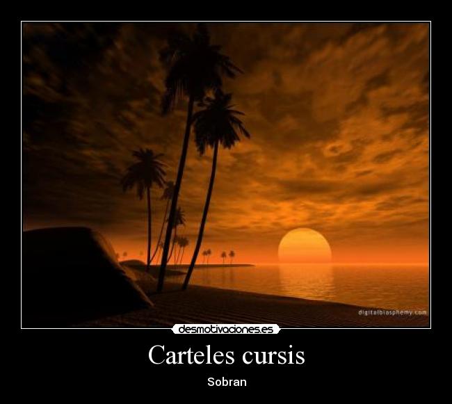 Carteles cursis -