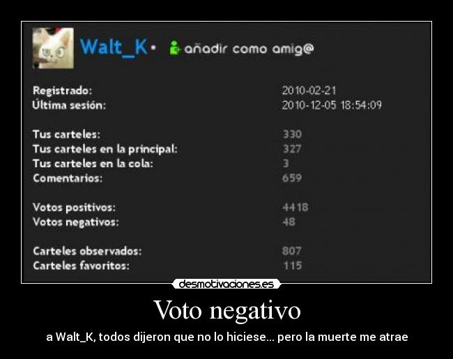 Voto negativo - 