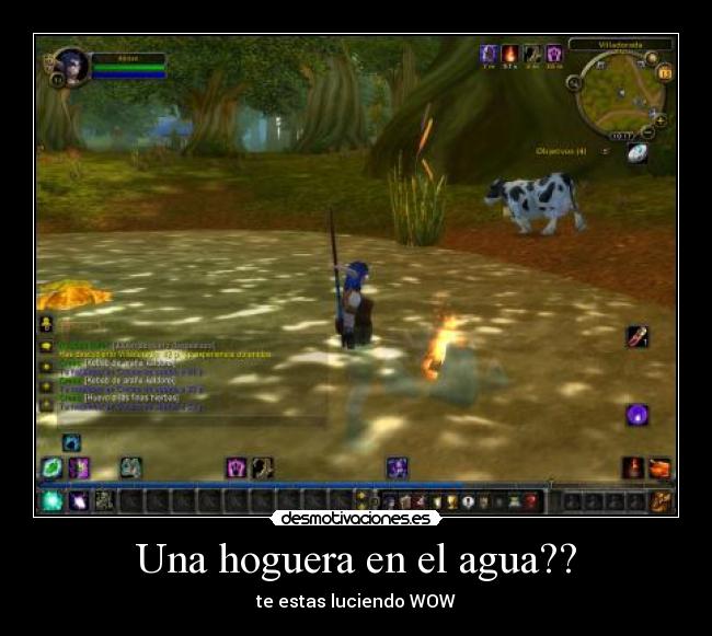 Una hoguera en el agua?? - te estas luciendo WOW