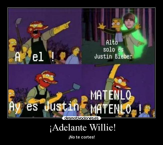carteles justin bieber los simpsons desmotivaciones