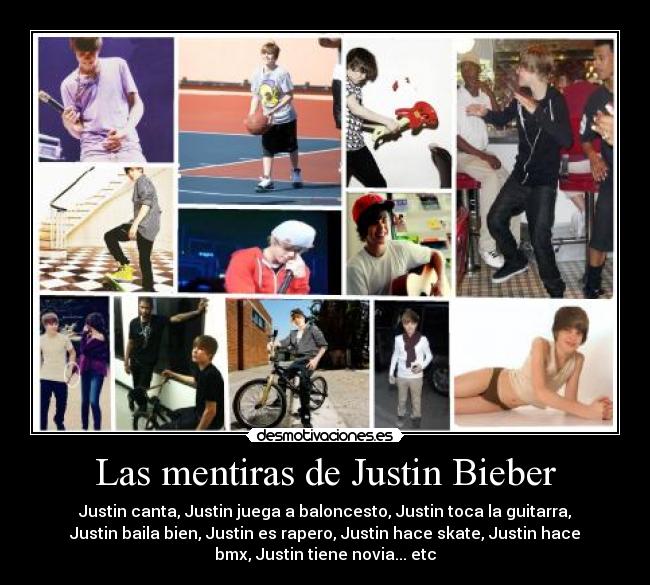 Las mentiras de Justin Bieber - 
