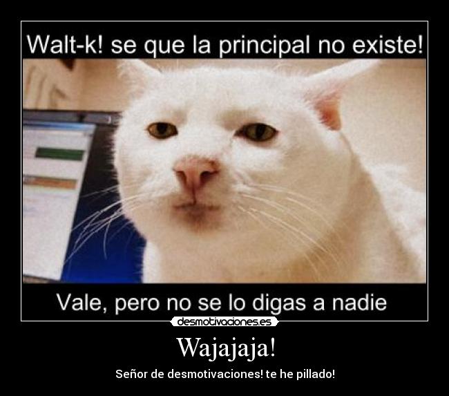 Wajajaja! - Señor de desmotivaciones! te he pillado!