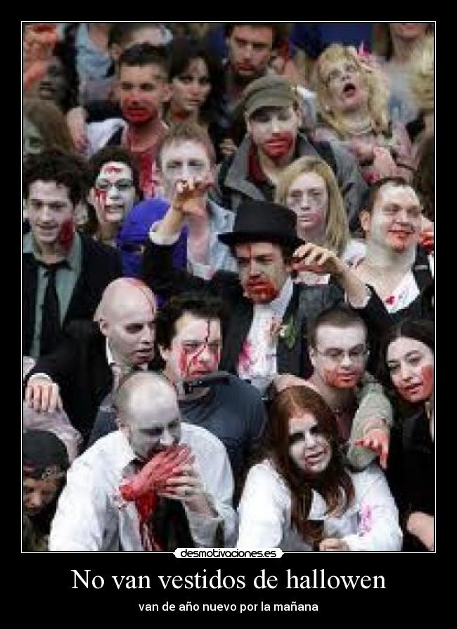 No van vestidos de hallowen -